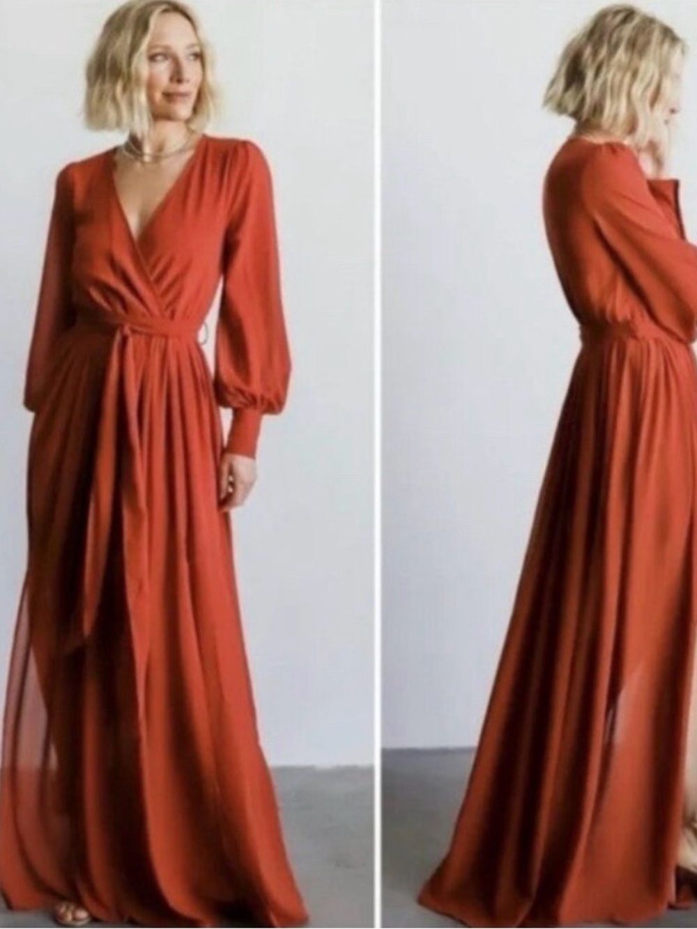 NWT Baltic born Celine dress in rust sz xs